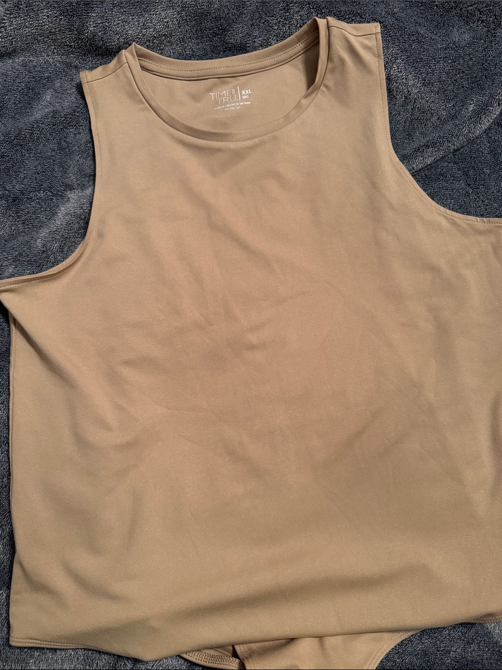 Time and Tru Men’s Tank Top in Tan